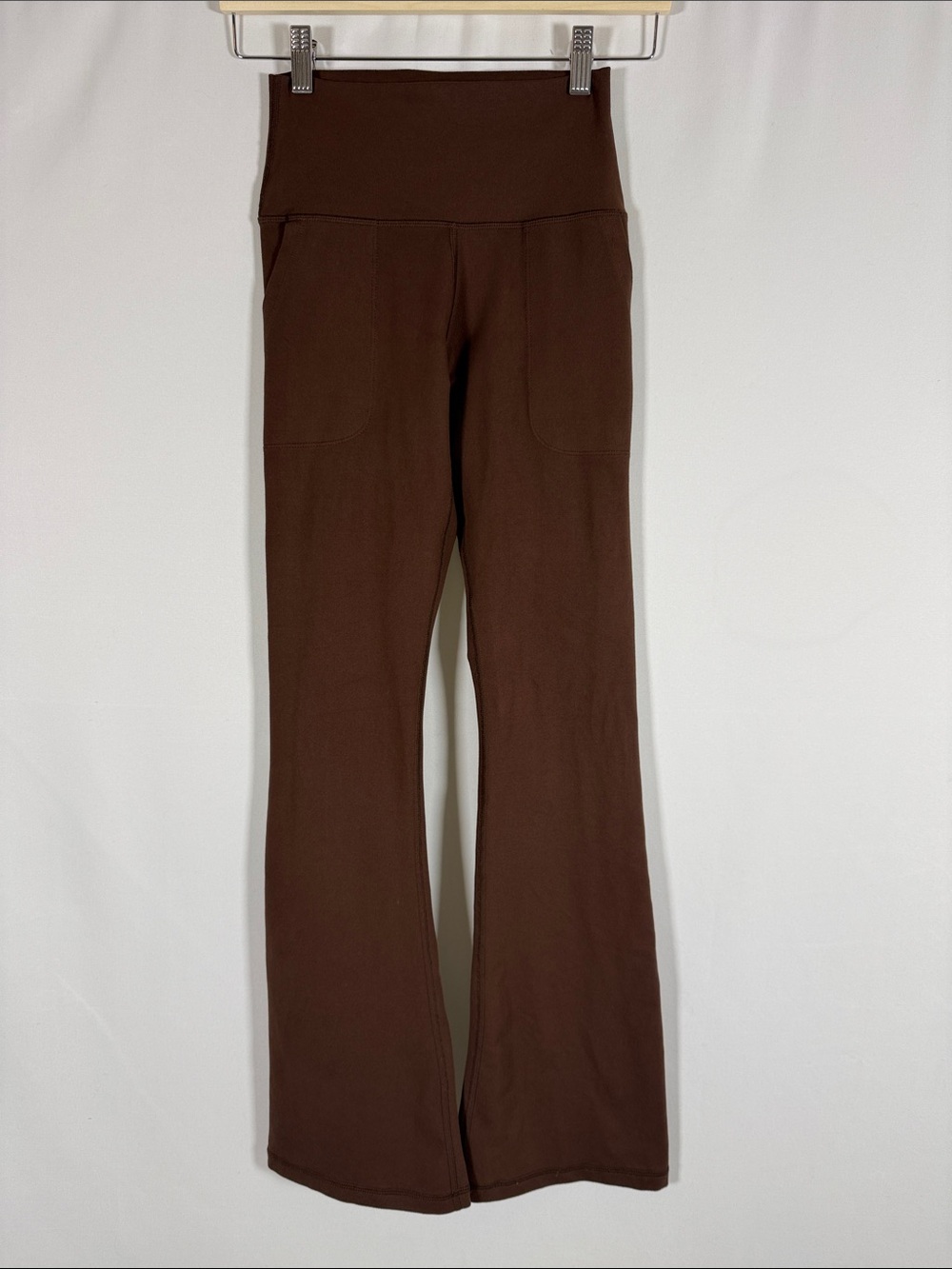 aerie Brown High-Waist Bootcut Pants